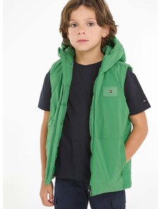 Dětská vesta Tommy Hilfiger zelená barva