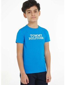 Dětské bavlněné tričko Tommy Hilfiger s potiskem