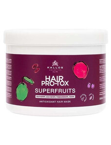 KALLOS Superfruits Pro-Tox Hair Mask 500ml - antioxidační maska na poškozené vlasy