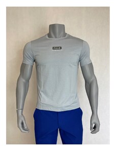 Peak peak round neck t shirt elegant blue