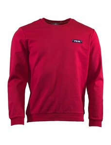 Peak peak round neck sweater dk.red