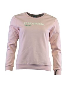 Peak peak round neck sweater toffee pink