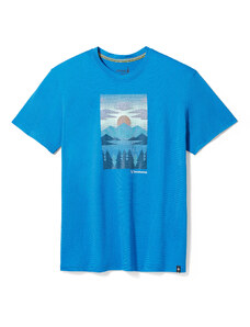 Smartwool CHASING MOUNTAINS GRAPHIC SS TEE laguna blue