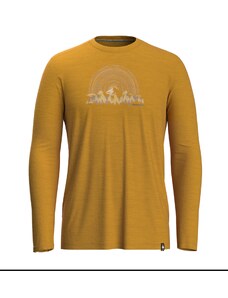 Smartwool NEVER SUMMER MOUNTAINS GRAPHIC LS TEE SF honey gold
