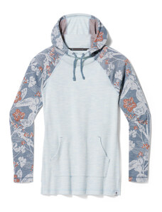 Smartwool W THERMAL MERINO DRAPE NECK HOODIE winter sky floral