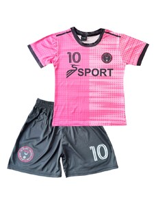 Numberoplus Dětský fotbalový dres Komplet - Lionel Messi LM10 Sport Pink
