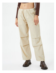 Koton Parachute Pants with Elastic Waist and Legs with Stopper.