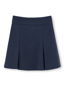 Dagi Navy Blue Interlock Shorts Skirt
