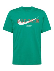 Nike Sportswear Tričko 'Club' zelená / červená / bílá