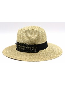 Dámský slaměný klobouk Fedora - Marone