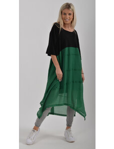 Enjoy Style Černo zelené šaty ES1930