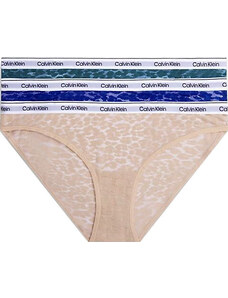 Calvin Klein 3 PACK - dámské kalhotky Bikini QD5069E-GP8 XL