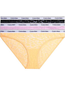 Calvin Klein 3 PACK - dámské kalhotky Bikini QD5069E-GP9 S