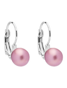 Perlové náušnice Silky Pearl s voskovými perlemi Preciosa, rosa