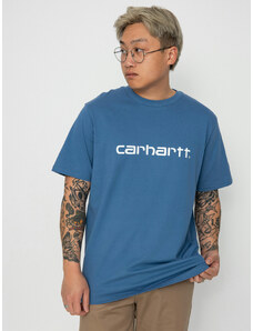 Carhartt WIP Script (sorrent/white)modrá
