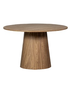 Hoorns Hnědý kulatý jídelní stůl Ann 120 cm