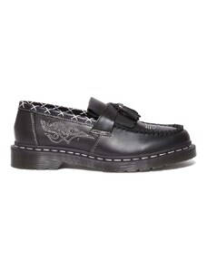 Kožené mokasíny Dr. Martens Adrian Gothic Americana černá barva, DM31626001