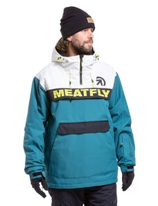 Meatfly pánská SNB & SKI bunda Zenith Teal Blue | Bílá