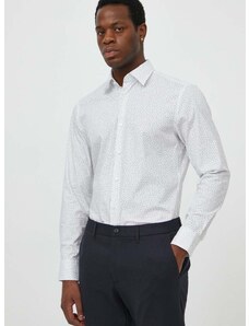 Košile BOSS pánská, bílá barva, slim, s italským límcem, 50513526