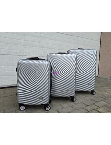 Viviana sada skořepinových cestovních kufrů 3 - stříbrná II.