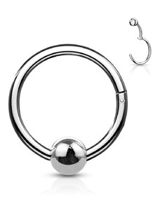 Atreya Titanový kroužek s otevíráním s fixovanou kuličkou