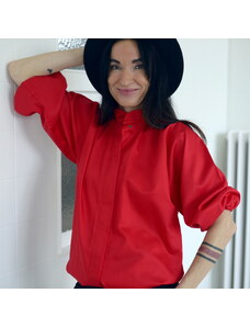 Košile Karamela- popelin- RED