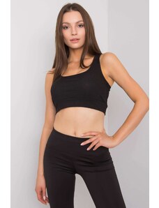 RUE PARIS Crop top Finn černý