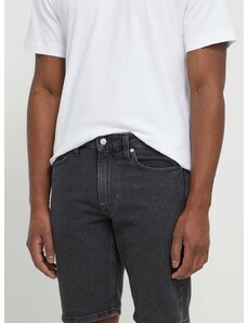Džínové šortky Calvin Klein Jeans pánské, šedá barva, J30J325311