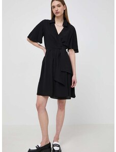 Šaty Karl Lagerfeld černá barva, mini