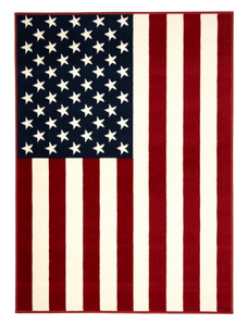 Alfa Carpets Kusový koberec American flag zrcadlově - 120x170 cm