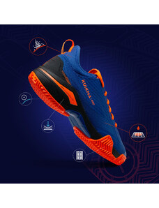 KUIKMA Pánské boty na padel PS990 Dynamic modro-oranžové
