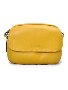 Kožená kabelka v krásné letní barvě Katana K69721 16 žlutá
