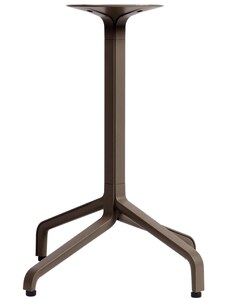 Nardi Hnědá hliníková stolová podnož Frasca Mini 72 cm