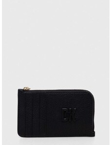 Kožená peněženka Dkny černá barva, R411KB97