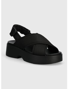 Sandály Camper Tasha dámské, černá barva, na platformě, K201610.001