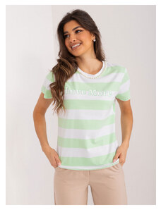 Zonno Neonově zelené pruhované tričko