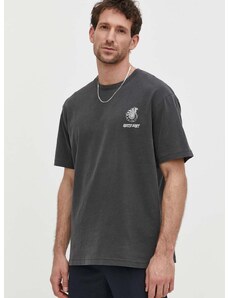 Bavlněné tričko Samsoe Samsoe SAWIND šedá barva, s potiskem, M24100102