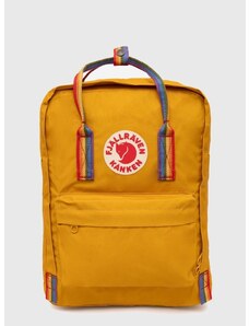 Batoh Fjallraven Kanken Rainbow dámský, oranžová barva, velký, s aplikací, F23620