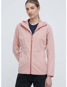 Outdoorová bunda Jack Wolfskin Feldberg Hoody růžová barva, 1306863