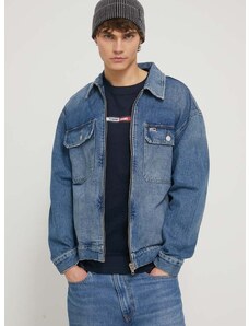 Džínová bunda Tommy Jeans pánská, přechodná, oversize, DM0DM18777