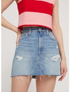 Džínová sukně Tommy Jeans mini, pouzdrová, DW0DW17675