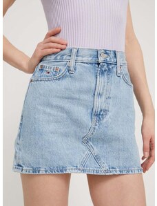 Džínová sukně Tommy Jeans mini, pouzdrová