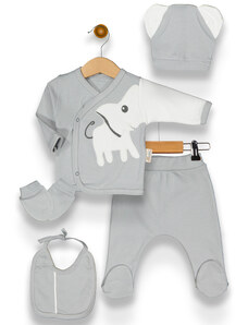 TrendUpcz Dárek pro novorozence Slon , šedá | Oblečení pro miminka