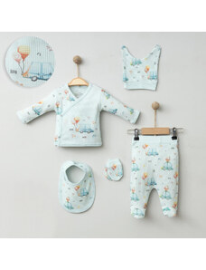 TrendUpcz 5-dílná kojenecká souprava s vaflovou texturou | Oblečení pro miminka