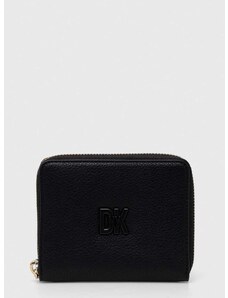 Kožená peněženka Dkny černá barva, R411KB98