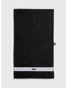 Bavlněný ručník Lacoste L Casual Bitume 55 x 100 cm