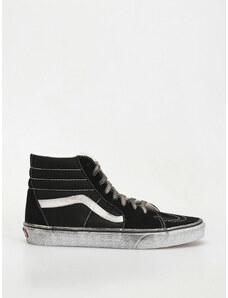 Vans Sk8 Hi (stressed black/white)černá