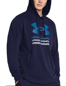 Mikina s kapucí Under Armour UA Rival Terry Graphic Hood-BLU 1386047-410