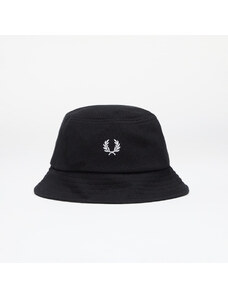 Klobouk FRED PERRY Pique Bucket Hat Black/ Snowwhite