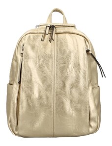 Firenze Stylový dámský koženkový kabelko/batoh Cedra, zlatý
